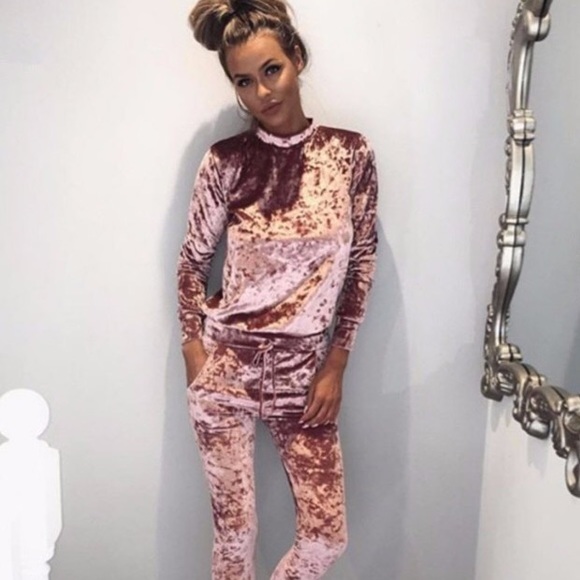 Laguna Girls Pants - ✨Crushed Velvet Lounge Suit Set✨